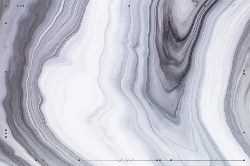 Tischset modern Weißer und schwarzer marmoreffekt - TenStickers