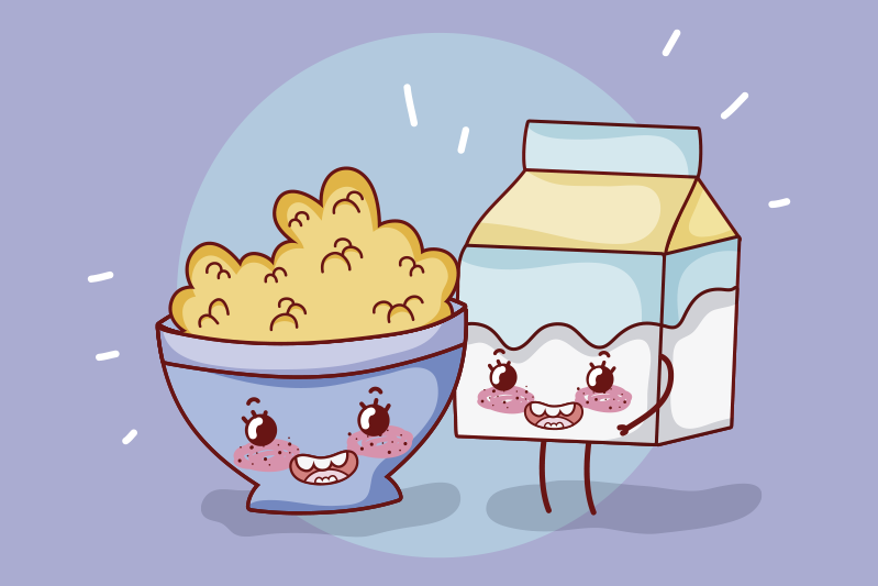 Tischset kinder fröhliche snack begleiter - TenStickers