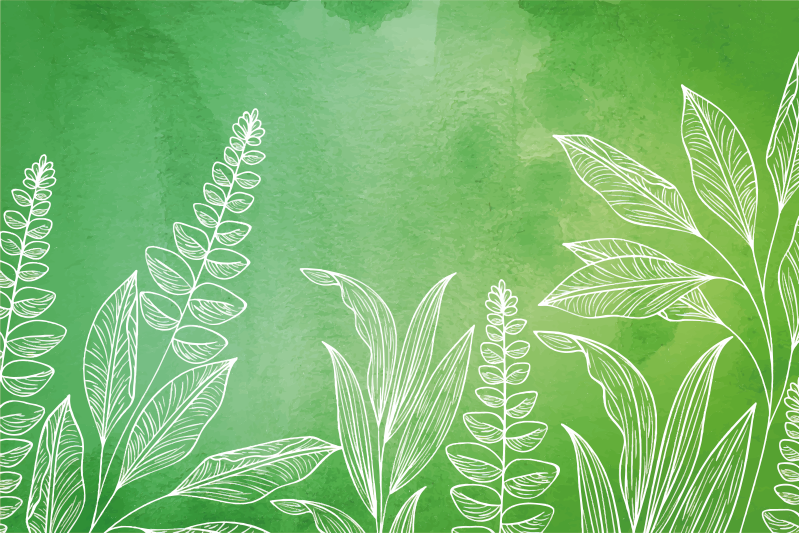 Tischset kinder teeset mit blättern - TenStickers