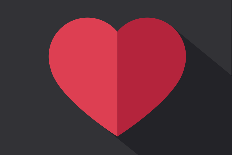 Tischsets originell Ursprüngliche rote herzen - TenStickers