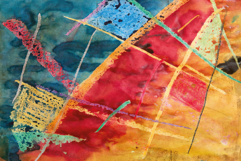 Tischsets originell mit lebhaften geometrischen mustern - TenStickers