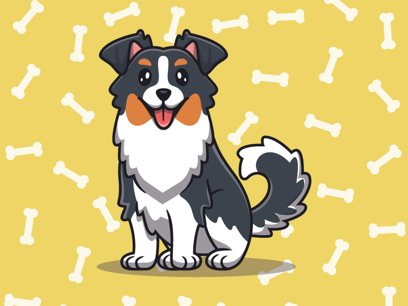 Tischset kinder mit süßem hundemotiv - TenStickers