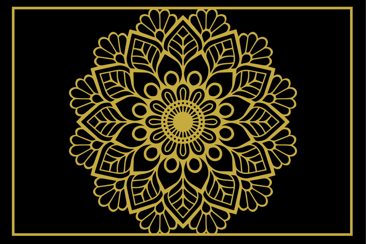 Tischset elegant mit anmutigem botanischen design - TenStickers