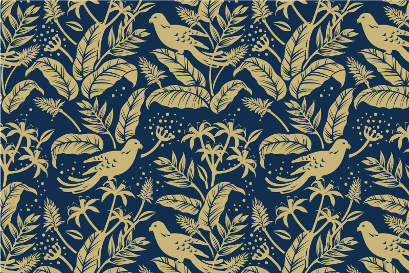 Tischsets originell mit elegantem blattmotiv - TenStickers