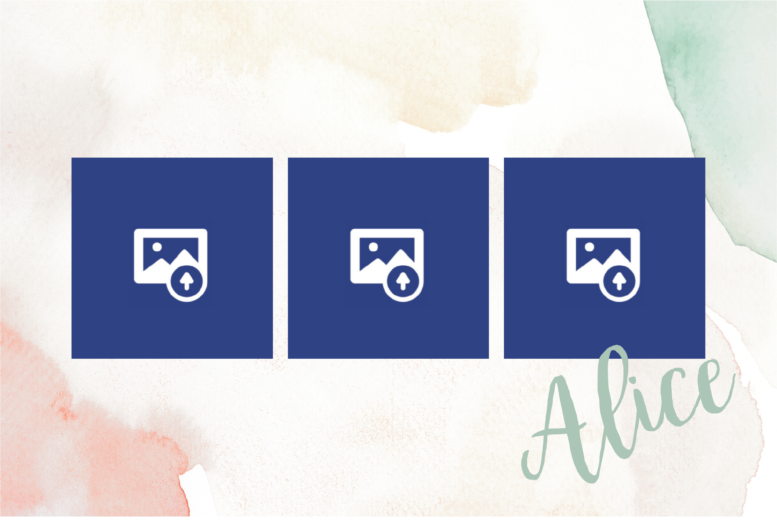 Tischset mit Namen Bild und name - TenStickers