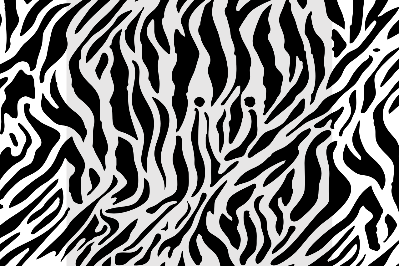 Tischset textur zebra druck oberfläche - TenStickers