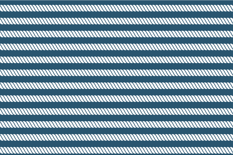 Tischset modern mit marineblauem streifenmuster - TenStickers