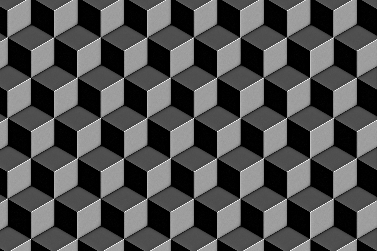 Tischset textur geometrisches würfelmuster - TenStickers