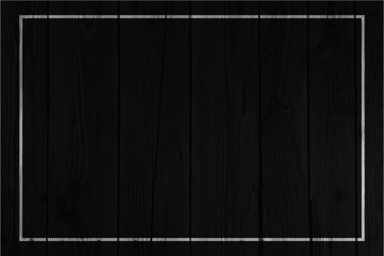 Tischset elegant Schwarz mit weißem rand - TenStickers