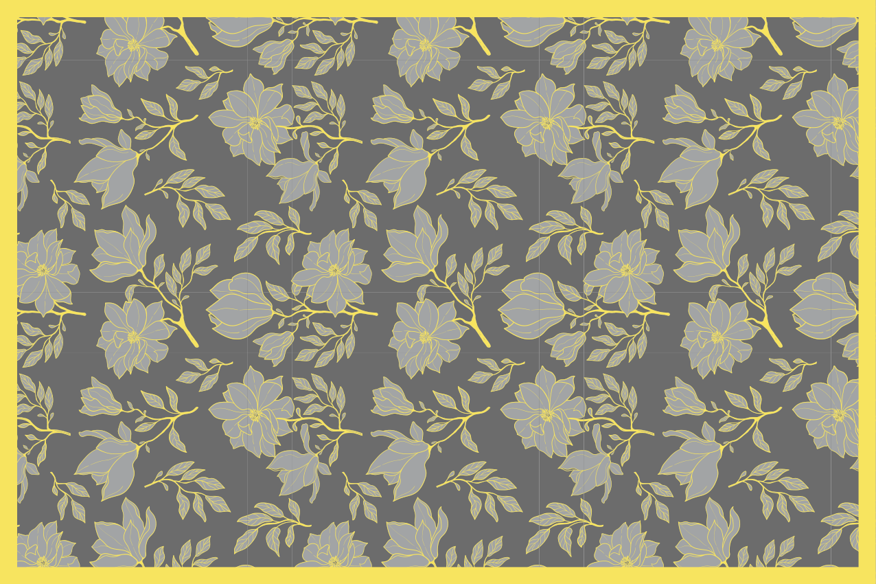 Tischsets originell mit floralem druck overlay - TenStickers