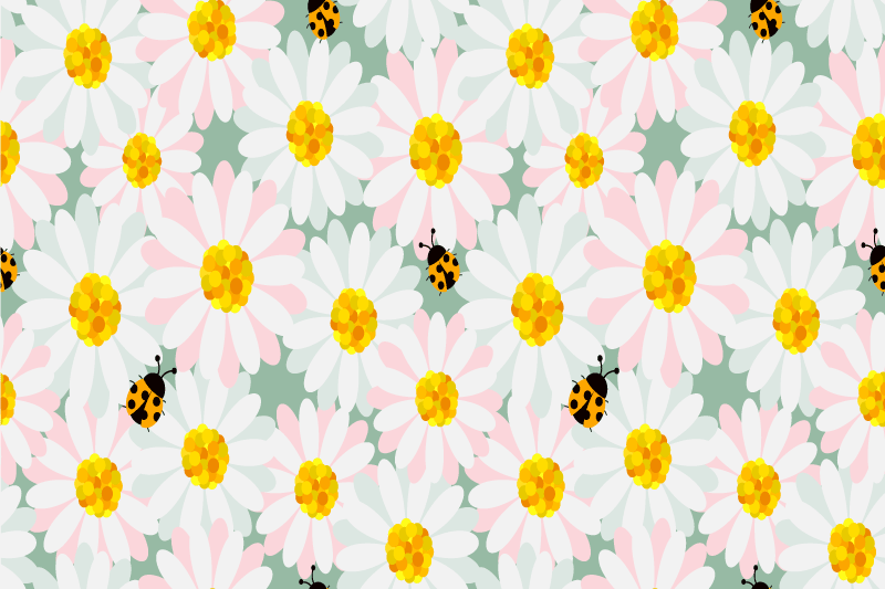 Tischsets originell mit leuchtenden blumenmustern - TenStickers