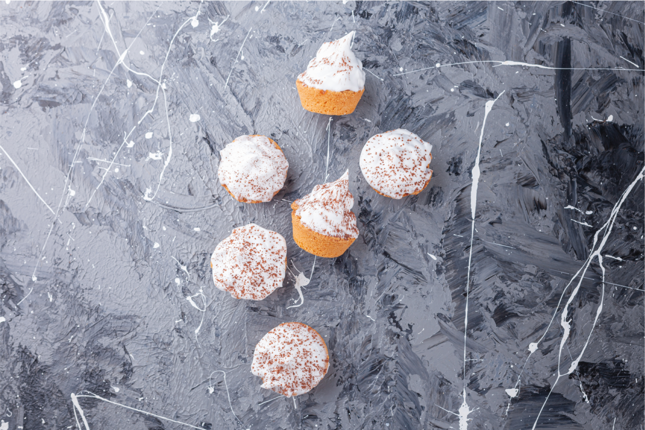 Tischsets originell für köstliche mini-cupcakes - TenStickers