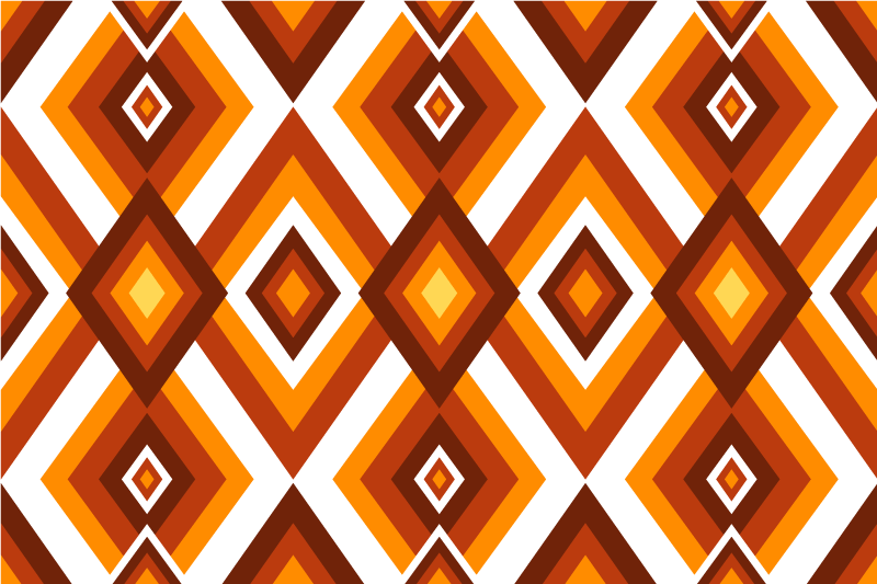 Tischsets originell mit geometrischem diamantmuster - TenStickers