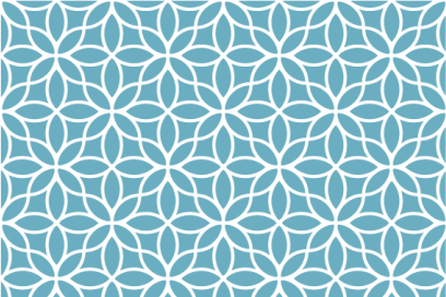 Tischset textur mit geometrischem blumenmuster - TenStickers