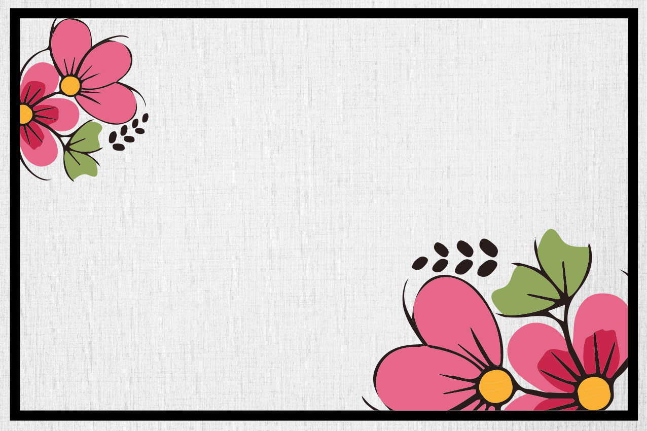 Tischsets originell mit floralem musterdesign - TenStickers
