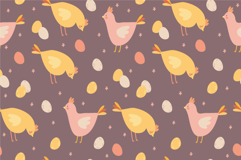 Tischset kinder mit charmantem vogelmotiv - TenStickers