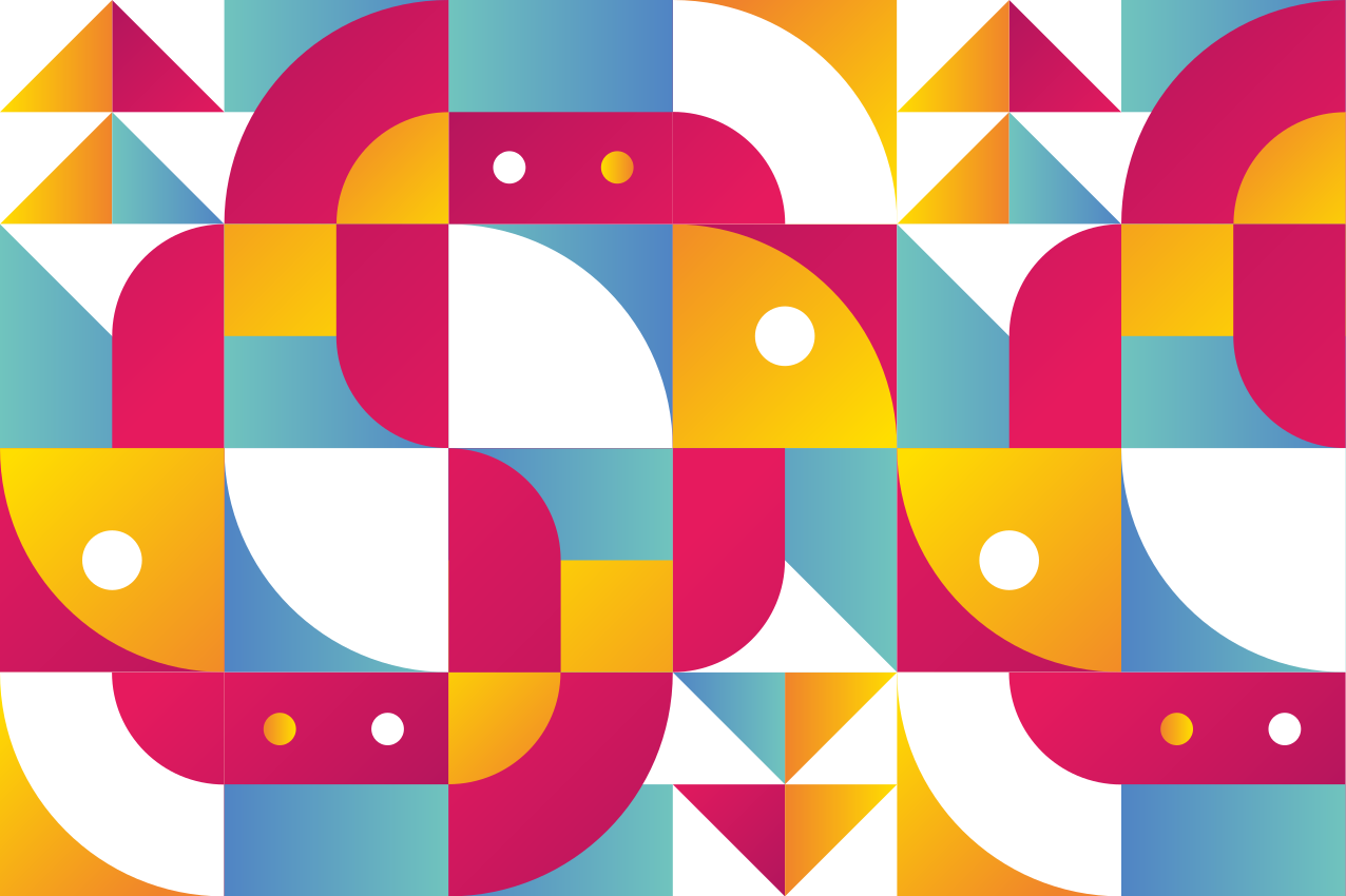 Tischset modern mit mutigen geometrischen mustern - TenStickers