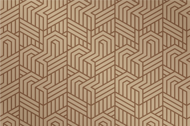 Tischset modern mit geometrischer texturierung - TenStickers