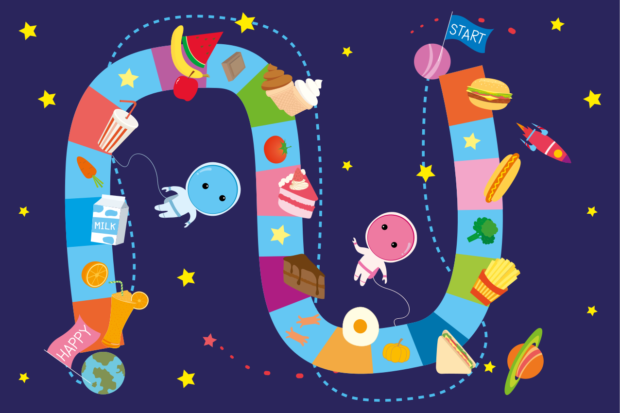 Tischset Kinder Weltraum-food-spiel für kinder kids - TenStickers