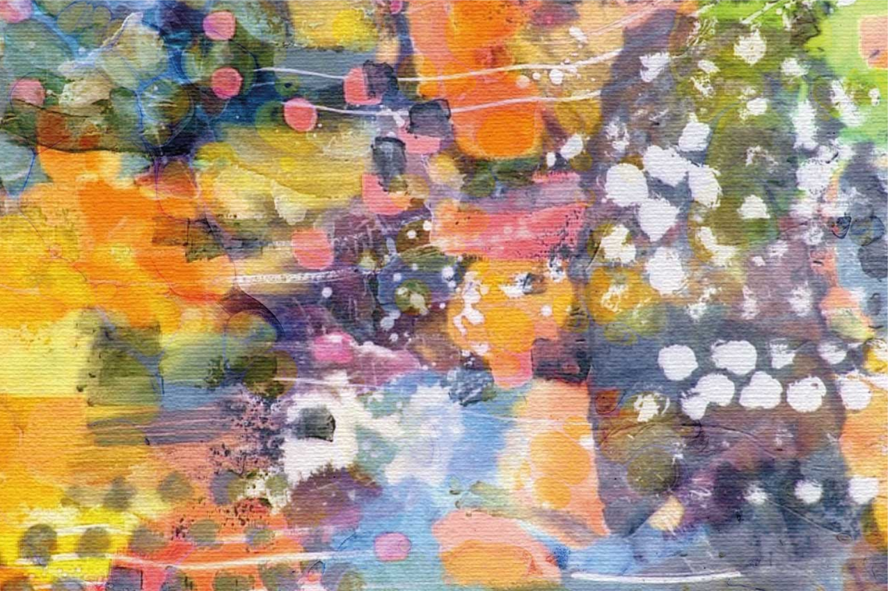 Tischset Zuhause Abstrakte malerei und punkte - TenStickers