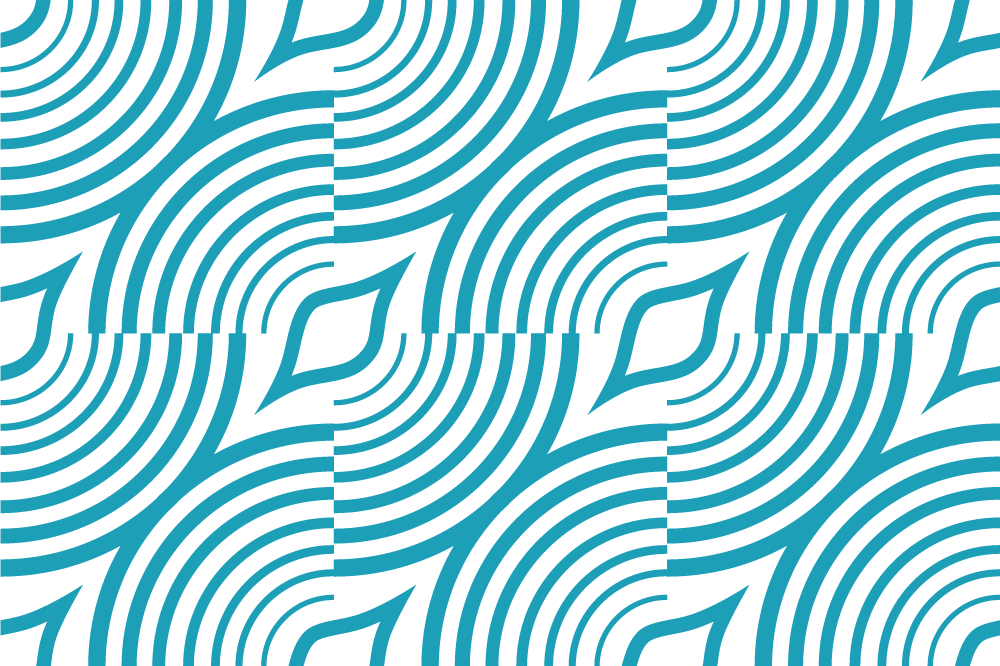 Tischset modern geschwungenes wellenmuster - TenStickers