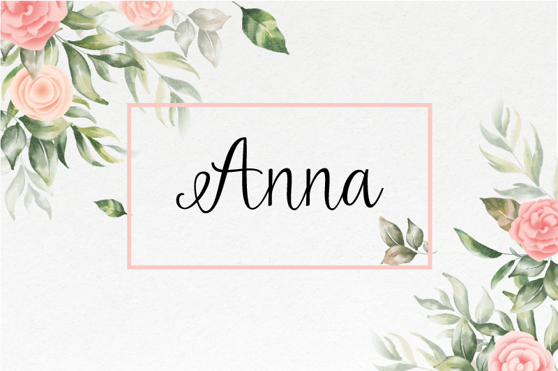 Tischset mit Namen Dekorative schöne blumen - TenStickers