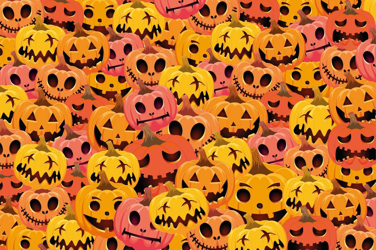 Tischset halloween kürbis kunst kollektion - TenStickers