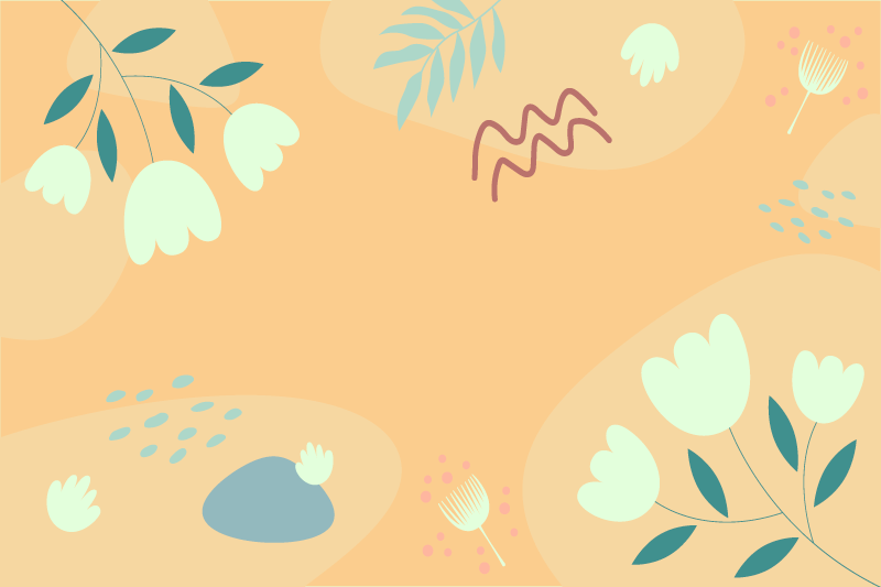 Tischsets originell mit abstraktem blumenmuster - TenStickers