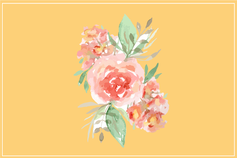 Tischsets originell mit floralem muster - TenStickers
