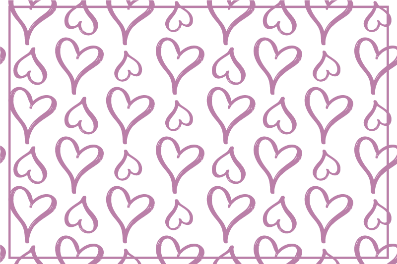 Tischsets originell mit charmantem herzmuster - TenStickers