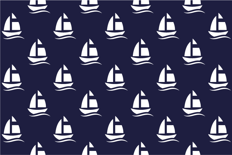 Tischsets originell Marineblaues nautisches Muster - TenStickers