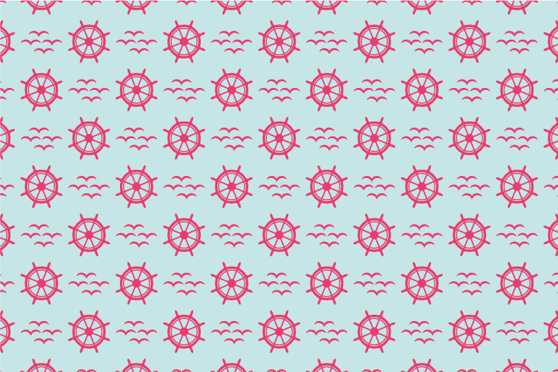 Tischsets originell steuerrad maritim - TenStickers