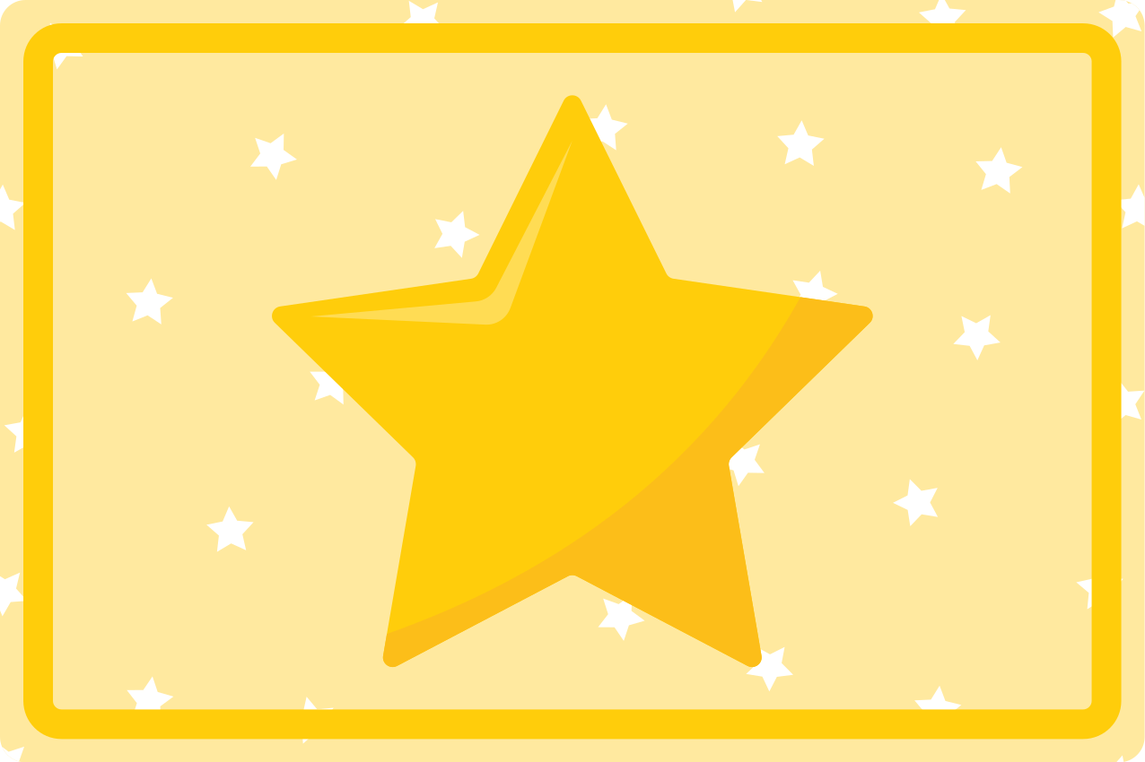 Tischset kinder in buntem sternenformat - TenStickers