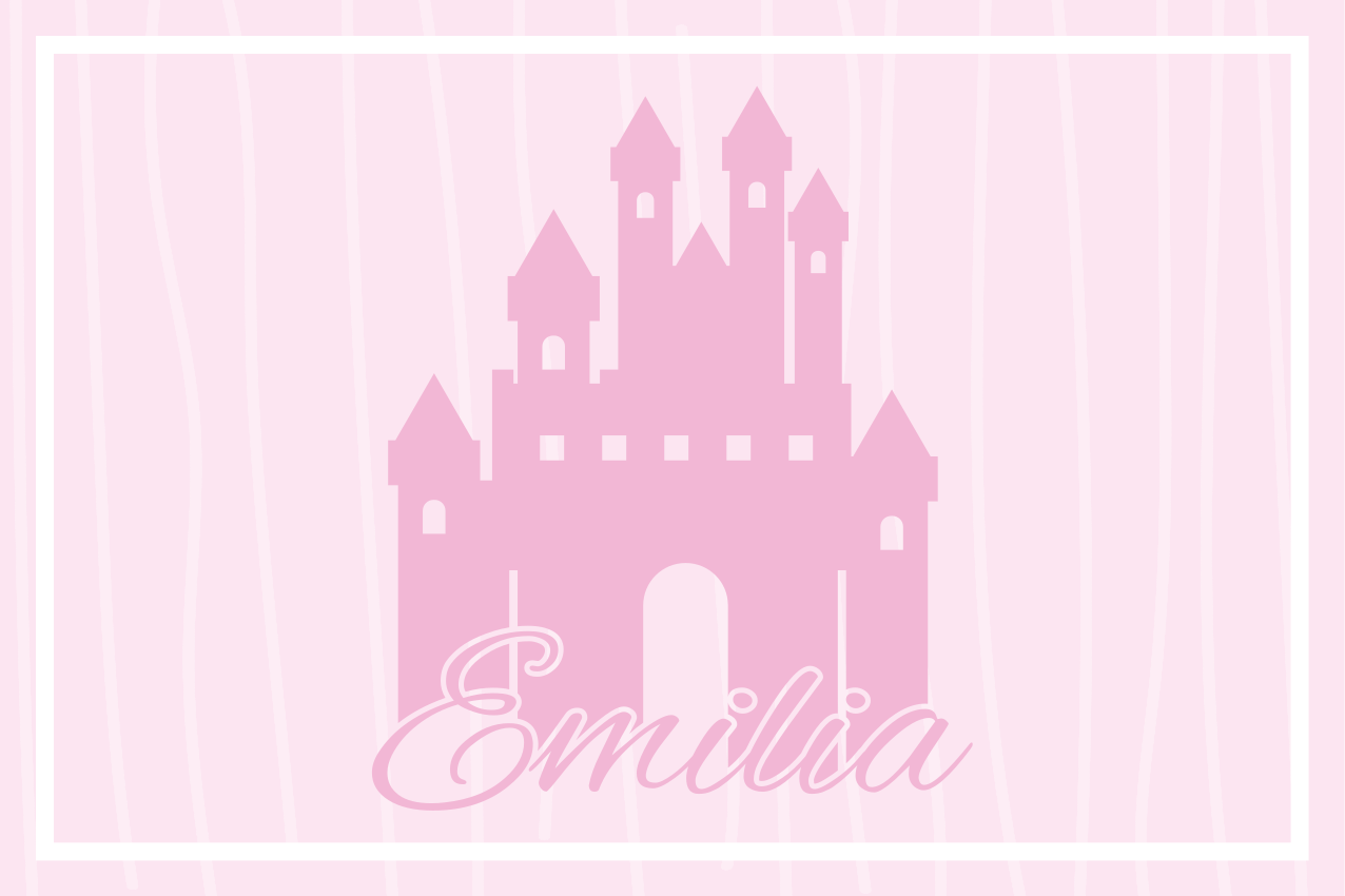 Tischset kinder im burgdesign - TenStickers