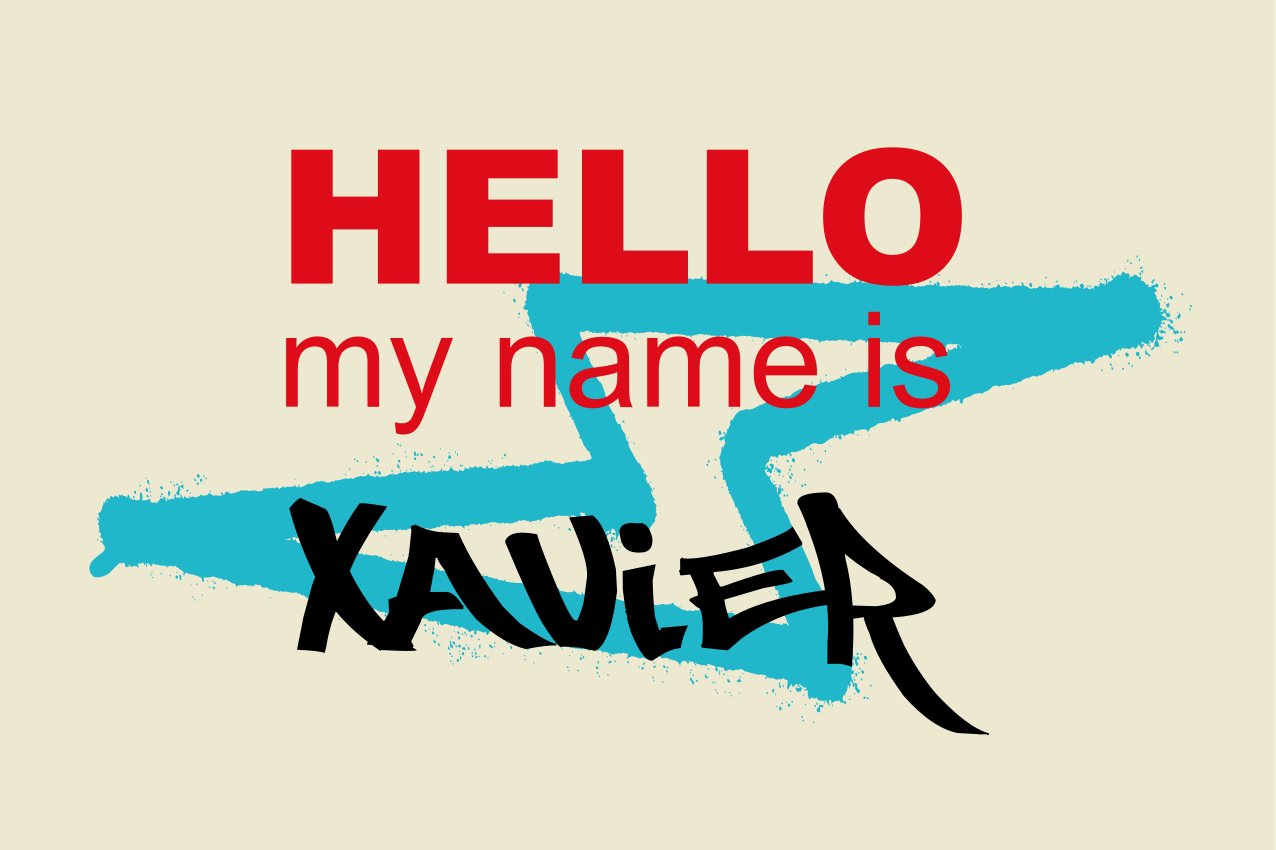 Tischset text mit personalisierter namensankündigung - TenStickers