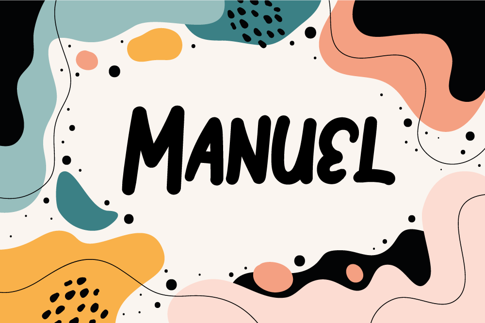 Tischset kinder lebendige abstrakte formen - TenStickers