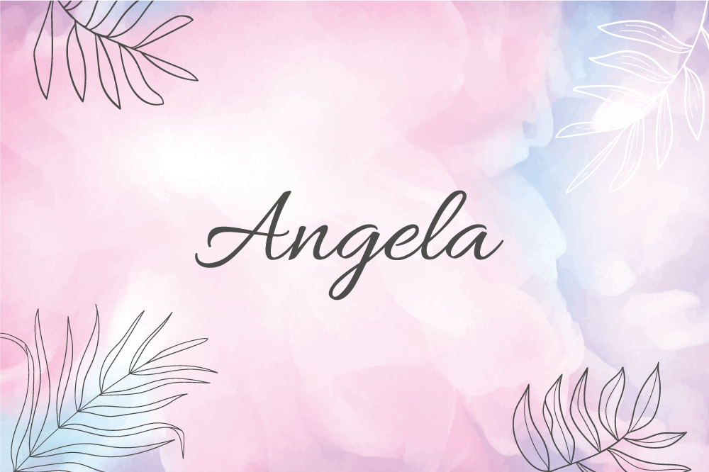 Tischset mit namen elegantes blumenmotiv - TenStickers