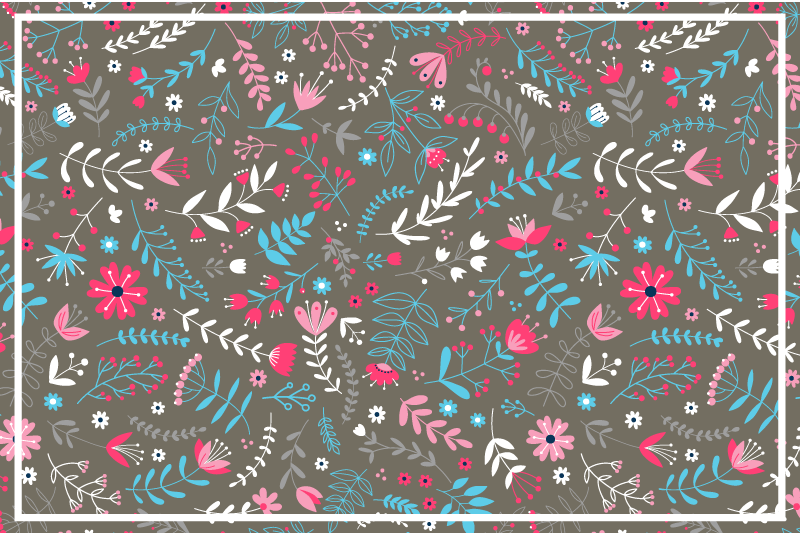 Tischset textur botanischer struktur-finish - TenStickers