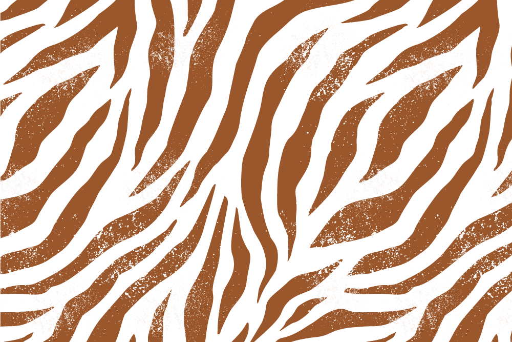 Tischset textur im zebra-muster - TenStickers