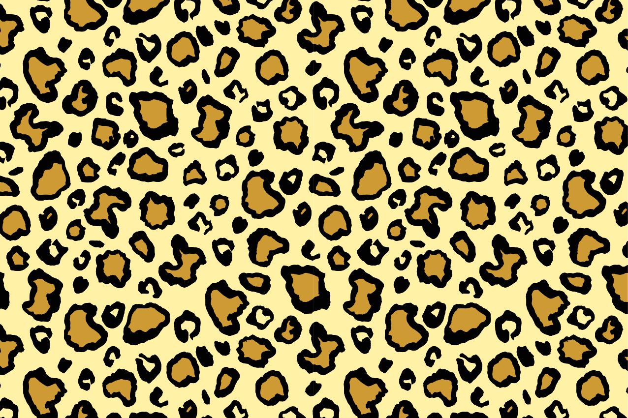 Tischsets originell mit leopardenfell-motiv - TenStickers