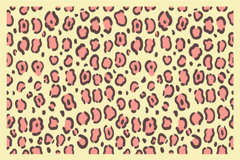 Tischset textur im leopardenmuster stil - TenStickers