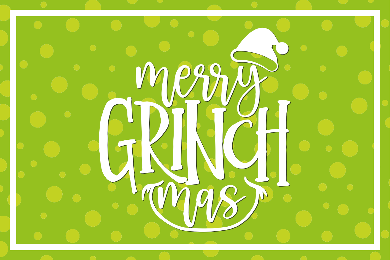 Tischset weihnachten im merry grinch mas design - TenStickers