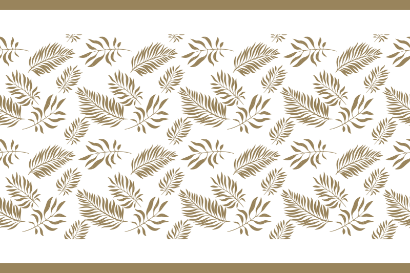 Tischset textur elegante blatt inspiration - TenStickers