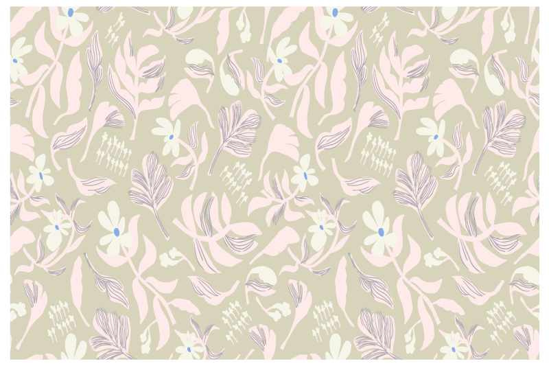 Tischsets originell mit botanischer blätter-inspiration - TenStickers