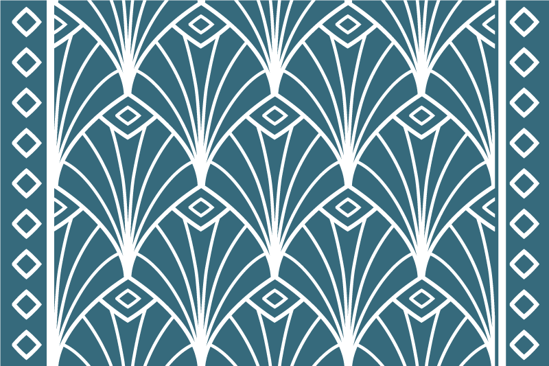 Tischset modern mit stilvollem blumenmuster - TenStickers