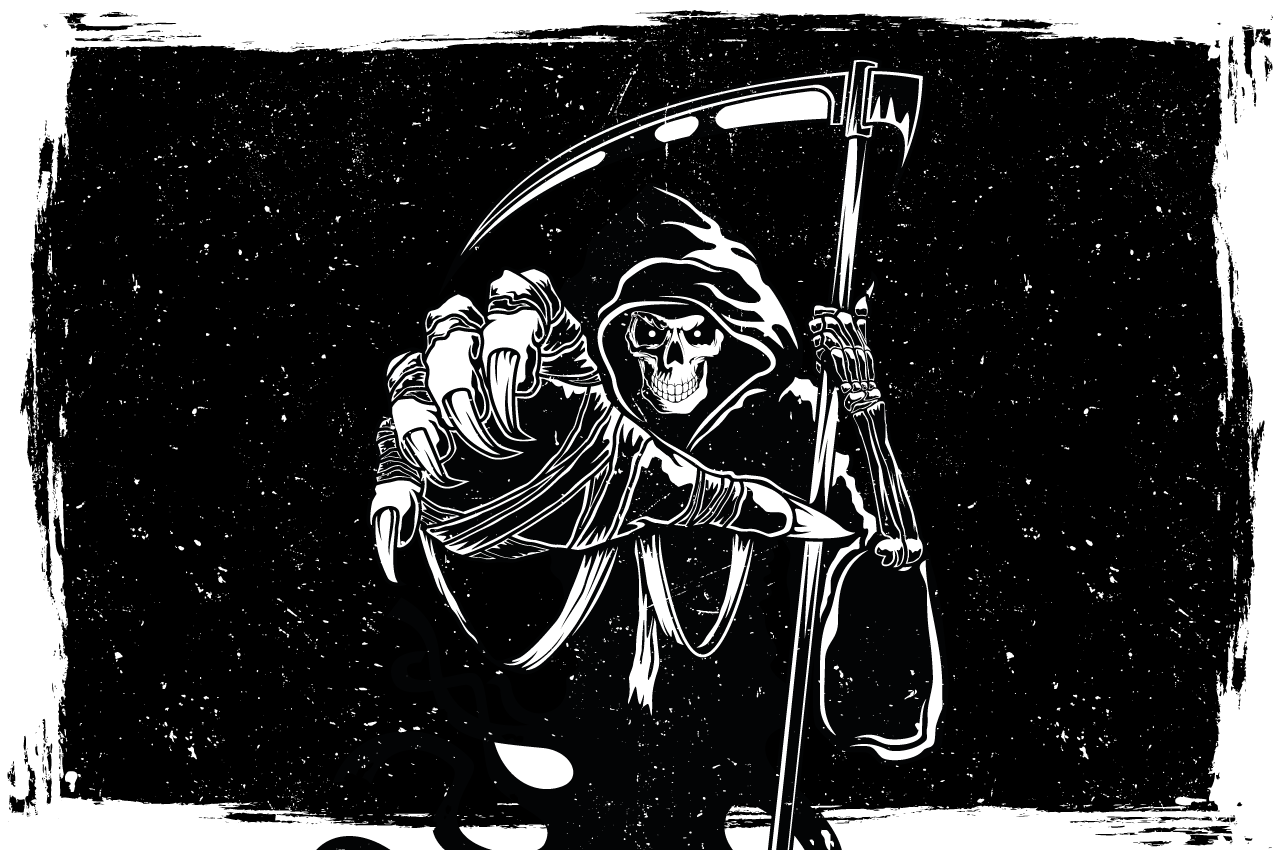 Tischset modern Böse silhouette original-aufkleber - TenStickers