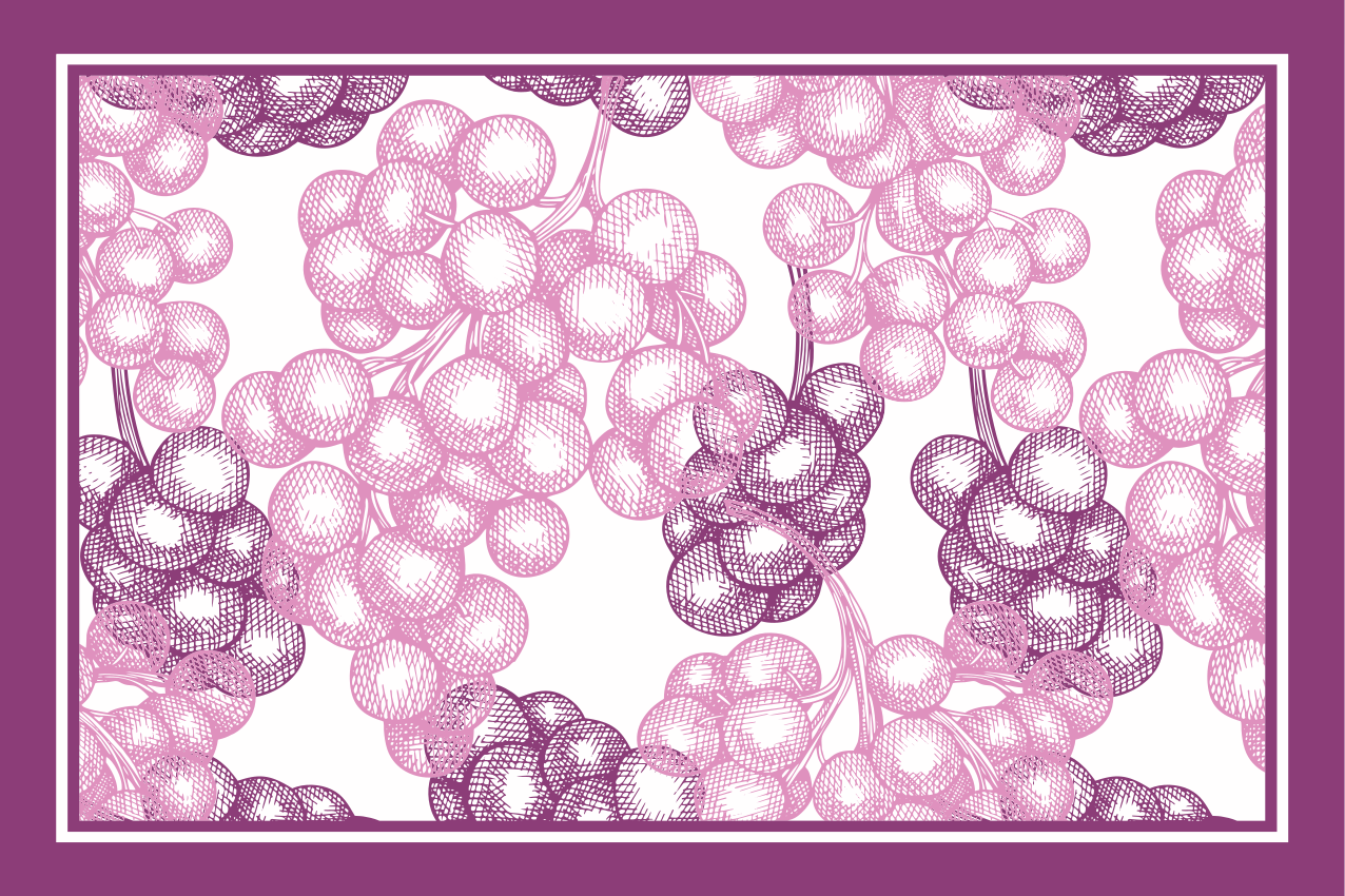 Tischset textur mit floralem muster - TenStickers