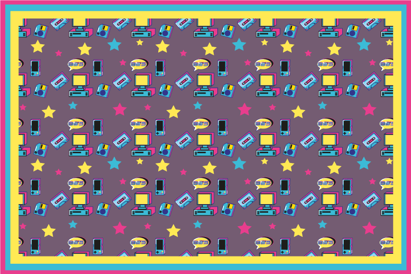 Tischsets originell bunter sternenhimmel druck - TenStickers