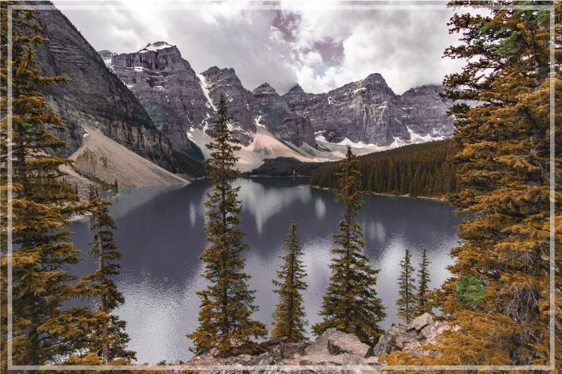 Tischsets originell Kanadische waldästhetische fotografie - TenStickers