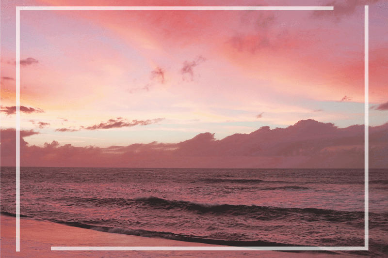 Tischset modern ruhiger küsten sonnenuntergang - TenStickers